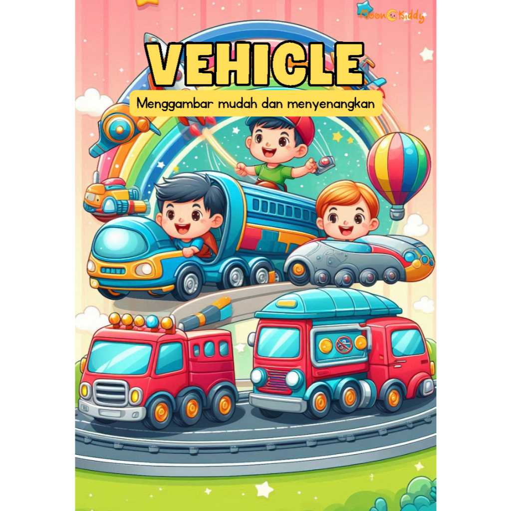 

Moon Kiddy Vehicle Menghubungkan Titik Mudah dan Menyenangkan - Lembar Anak Kreatif