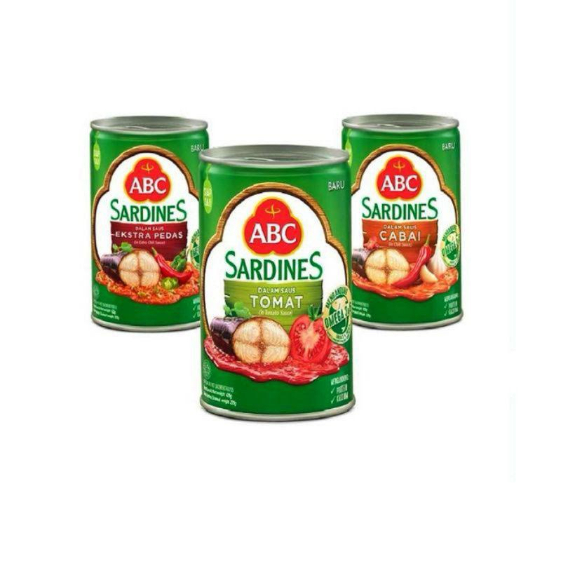 

[ECER] sarden ABC sarden kaleng tomat cabai extra pedas 155 gram sarden kecil
