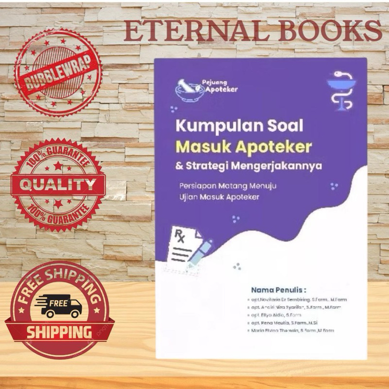 Buku kumpulan soal-soal masuk Apoteker& strategi mengerjakannya