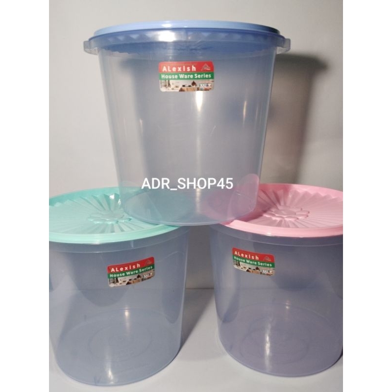 (3PCS) TOPLES PLASTIK ALEXISH 10 LITER TOPLES MAKAN SERBAGUNA FOOD GRADE TOPLES PLASTIK TUTUP RAPAT