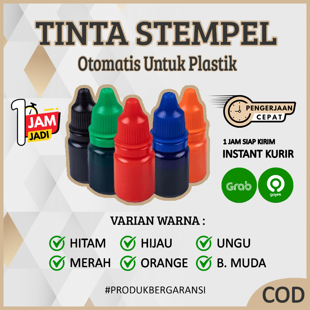 

Tinta Stempel Flash Waterproof / Permanent 5 ML dan 100 ML Original