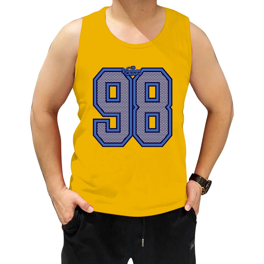 Singlet Distro Pria Keren / Kaos Distro Pria Singlet Keren sablon 98 / Baju Singlet Distro / Kaos Si