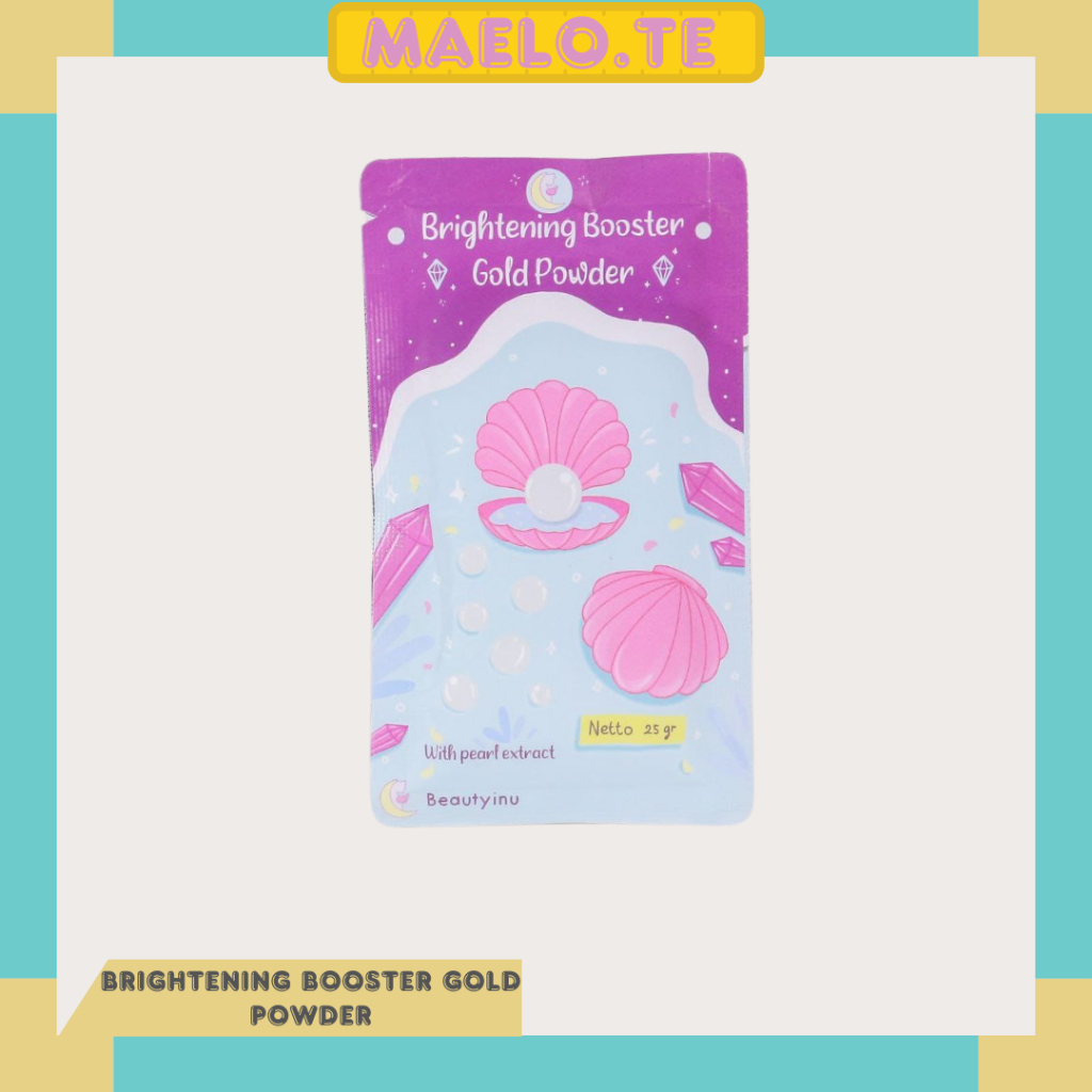 Beautyinu Brightening Booster Gold Powder Serbuk Pemutih Badan & Wajah