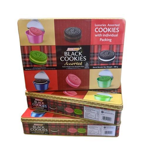 

Biskitip black cookies Luxuries assorted Segi Panjang 6x 300 gr Karton