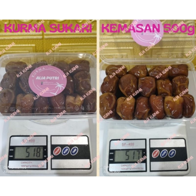 

Kurma Sukari Al Qassim 500g Super Premium