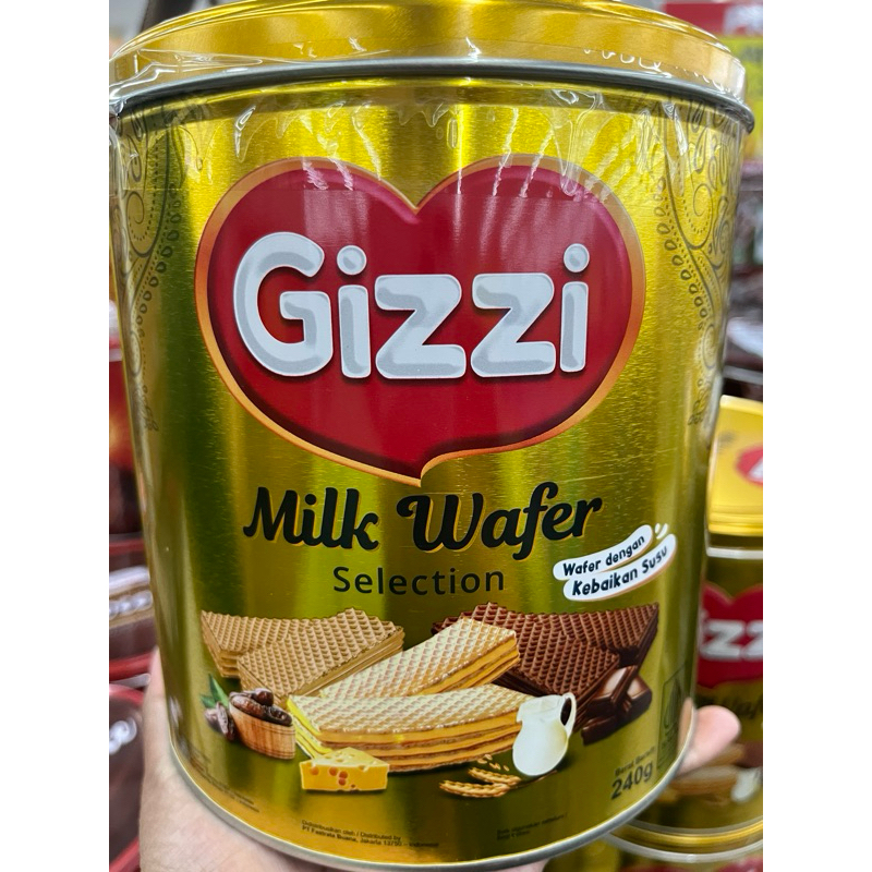 

Gizzi Milk Wafer Selection 240g kaleng