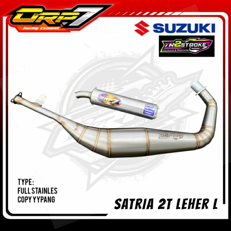 Knalpot Satria 2Tak copy YYPANG Stainles ORP7 RACING EXHAUST