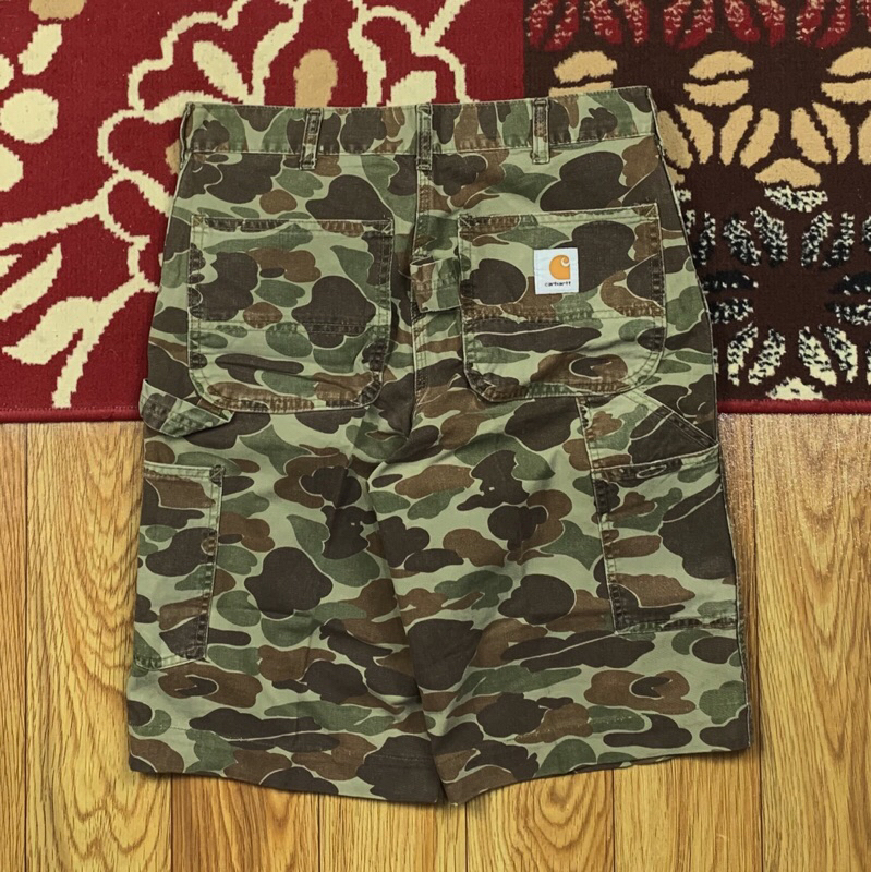 VINTAGE CARHARTT CARPENTER CAMOUFLAGE PANTS SIZE 32 | CARHARTT CARPENTER SHORT PANTS |  SHORT PANTS 