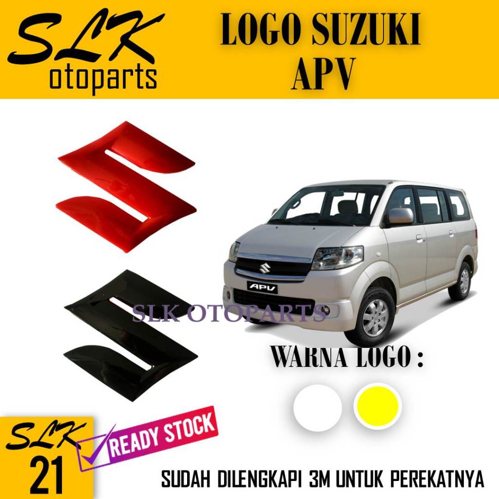 SLK21 - Emblem Logo Mobil Suzuki APV, Depan Belakang