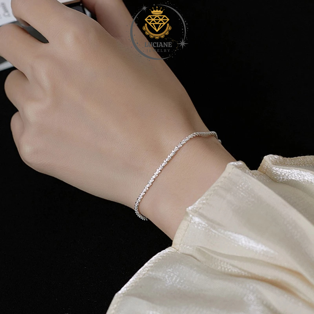 Gelang Wanita Gypsophila Bracelet Bangle Cewek Lapis Emas Simple Elegant