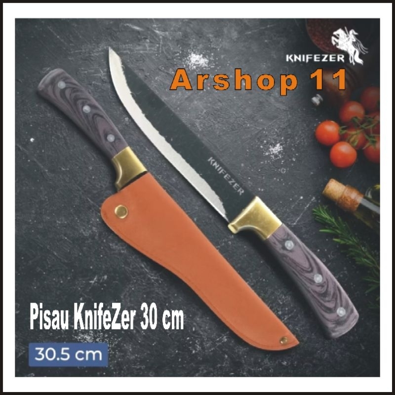Pisau 30 cm Knifezer , Pisau + Sarung
