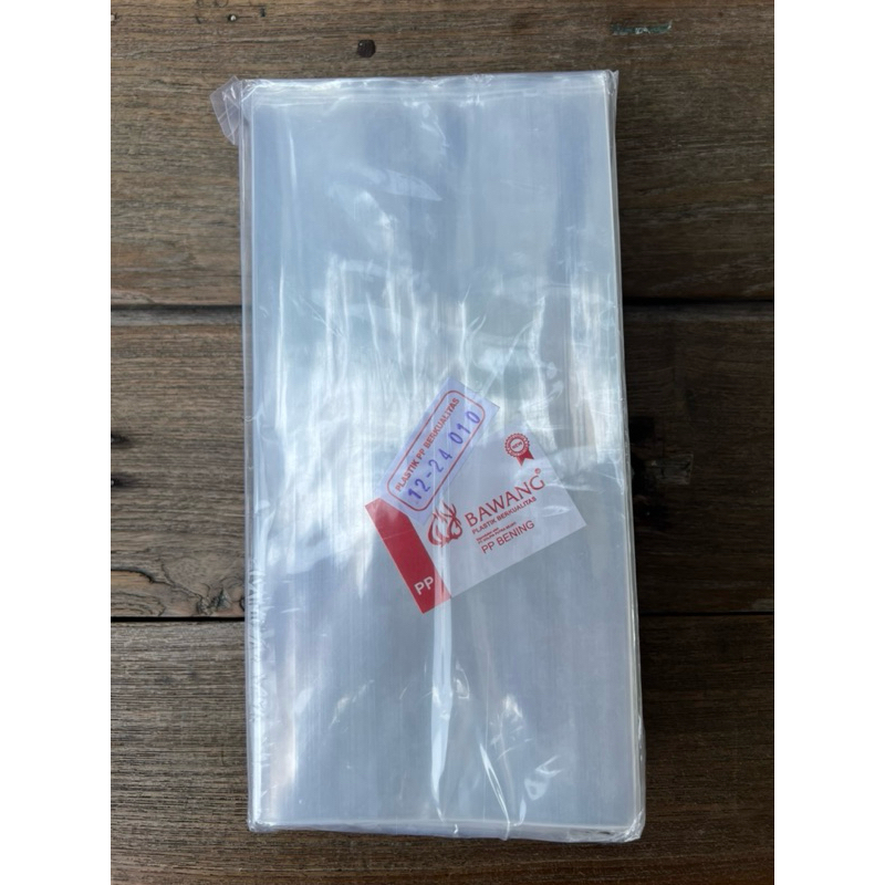 Plastik PP Bawang 12x24 Tebal 010 1Kg | Plastik Kemasan Keripik/Snack | Plastik untuk makanan ringan