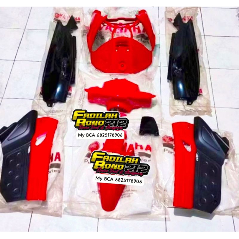 BODY FULLSET NOUVO LELE SPORTY MERAH HITAM ORIGINAL