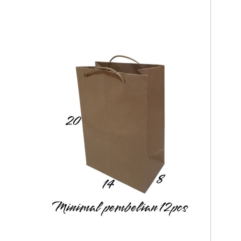 

Paper bag coklat P14 L8 T20