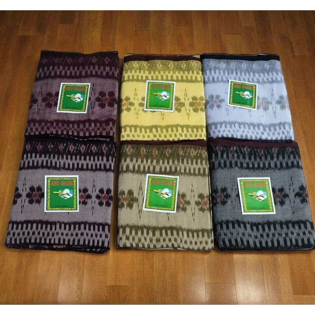 Sarung Tenun Goyor ABU DHABI Sarung Tenun Gloyor Cap ABU DHABI ATBM Pemalang Original Asli