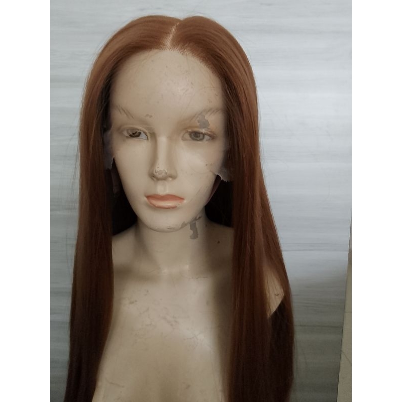 WIG STRAIGHT DEEP PART HALF LACE FREE PARTING/ WIG BEBAS BELAHAN