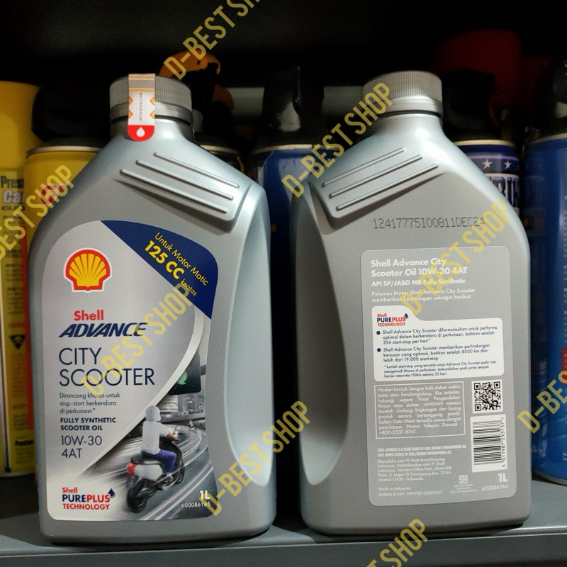 oli motor vario nmax pcx aerox adv - shell city scooter 10/30 -1 ltr