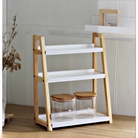 Rak Desktop Rak Kayu Serbaguna Rak Kayu Susun Rak Kayu Aesthetic Rak Meja Kantor Rak Meja Belajar