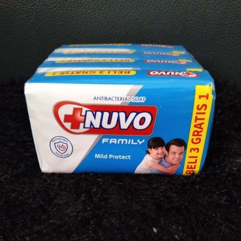 Nuvo bar soap 100gr isi 4 sabun batang banded 4x100gr besar