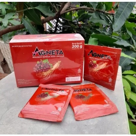 AGNETA Red Wine – Suplemen Herbal Alami Penambah Stamina Original Isi 20 Sachet