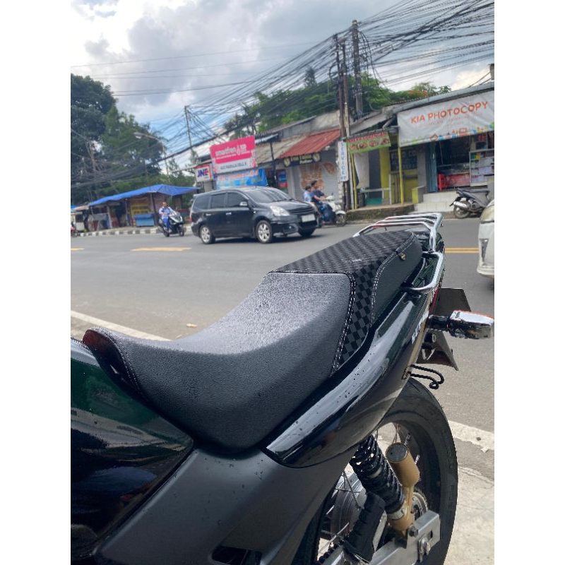 fullset jok motor Viral catur MBtech Camaro jahitan tengah Tiger lama / Tiger revo / win / GL pro / 