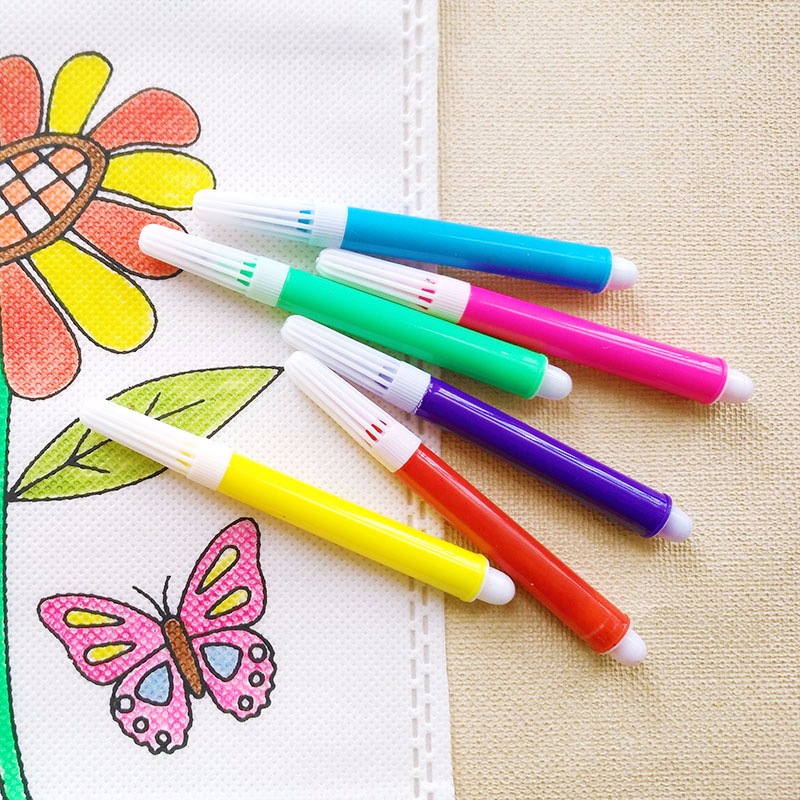 

Taman Anak-anak Lukisan Air Warna Pen Berus Warna Pen 6 Warna Paket Graffiti Stationery Lukisan