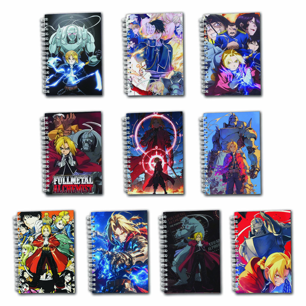 

Note Book Spiral Large (10 cm X 14 cm) Edisi Fullmetal Alchemist #2 / Notebook A6 Custom / Seminar Kit Surabaya