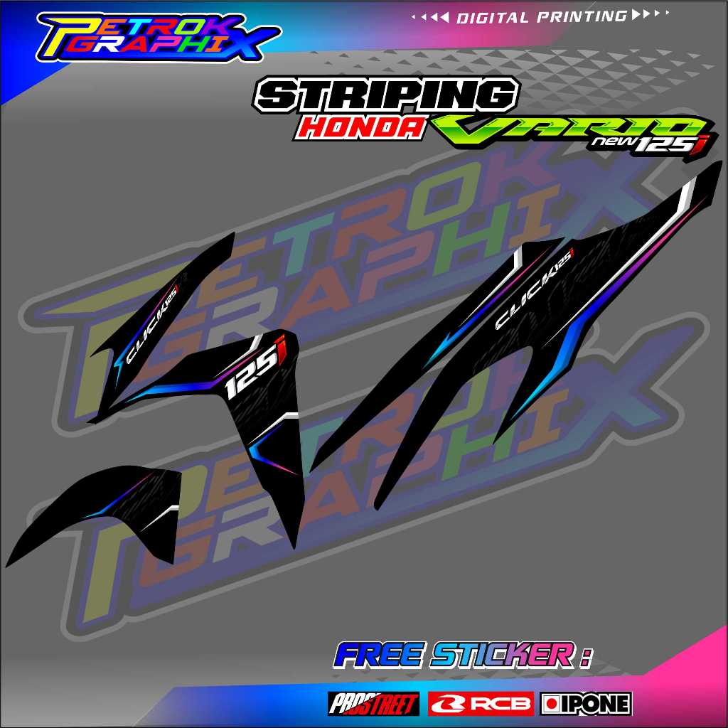 STRIPING VARIASI HONDA VARIO NEW 125 i / STICKER LIST VARIASI MOTOR VARIO NEW 125 i