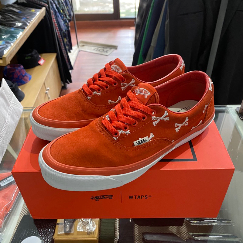 PRELOVED Vans Vault OG Era LX x WTAPS TOKYO "Bones" Orange White Original 100%