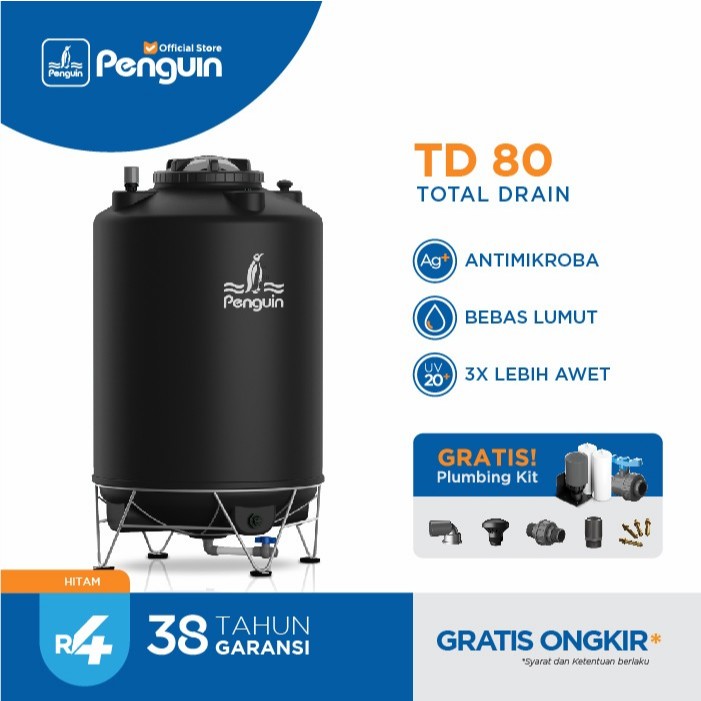 Tangki Air, Toren Air, Tandon Air Penguin TD 80 800 L kaki Tedmond