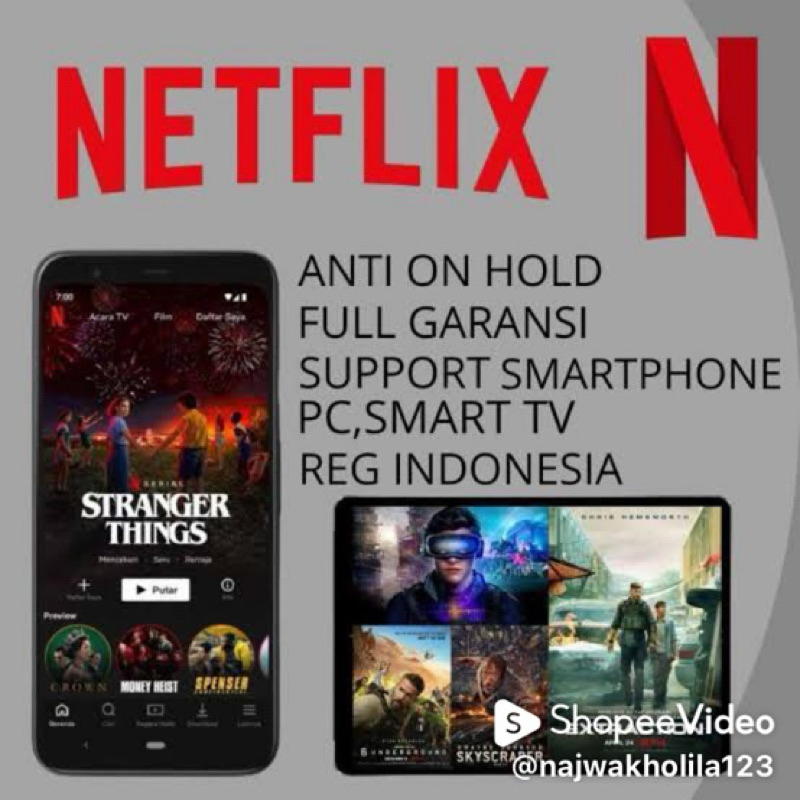 netflix LXXXX premium 30hari garansi full tanpa vpn