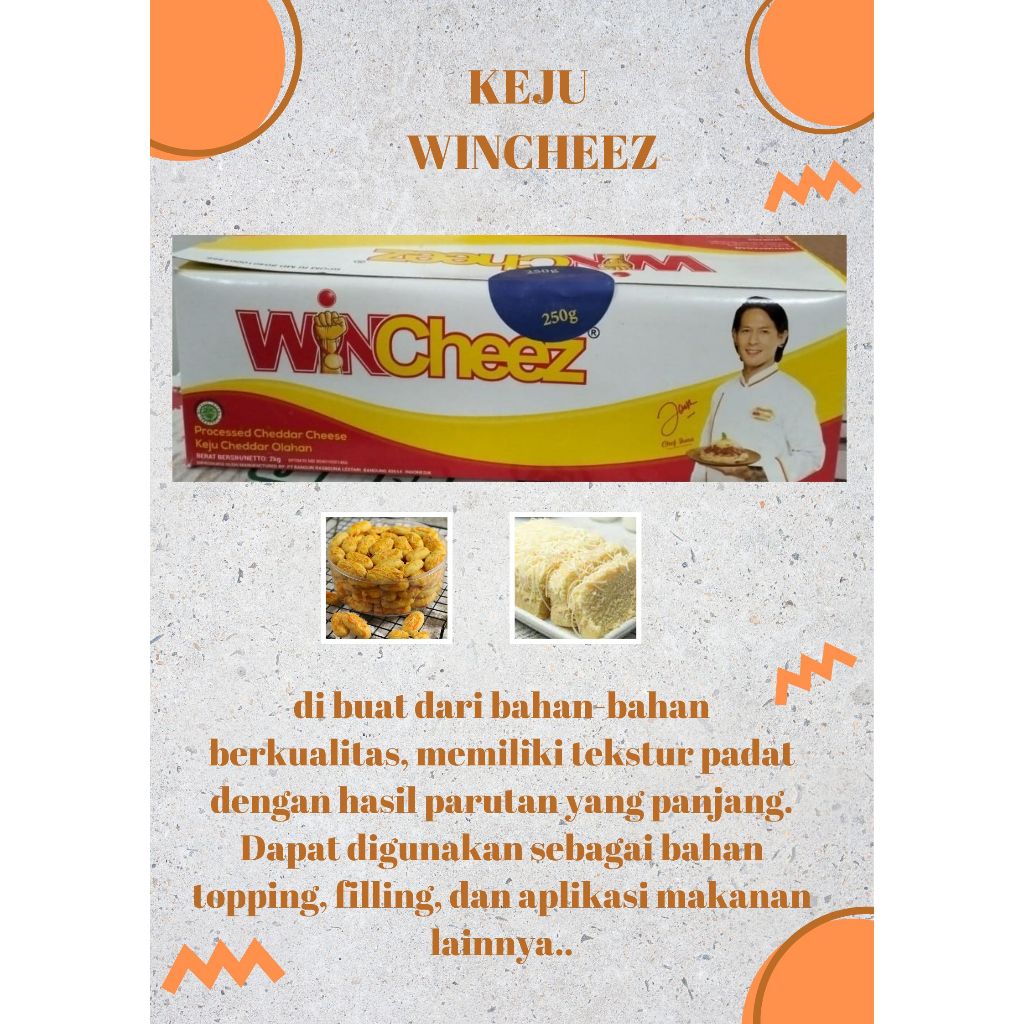 

Wincheez keju cheddar olahan 2 Kg