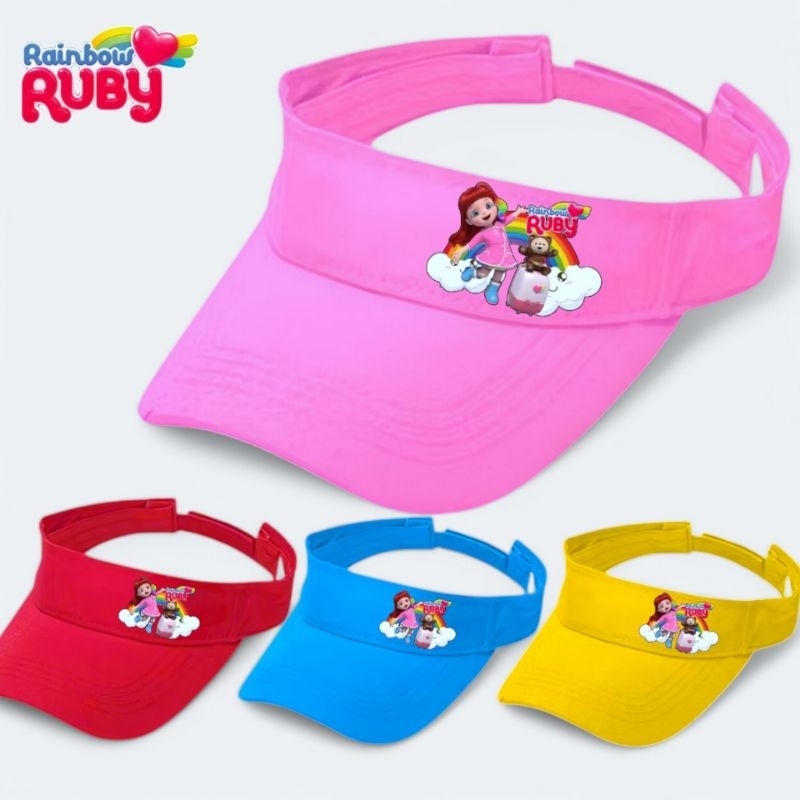 Topi Golf Anak Motif Kartun Rainbow Ruby Topi Anak Laki laki dan perempuan Fashion