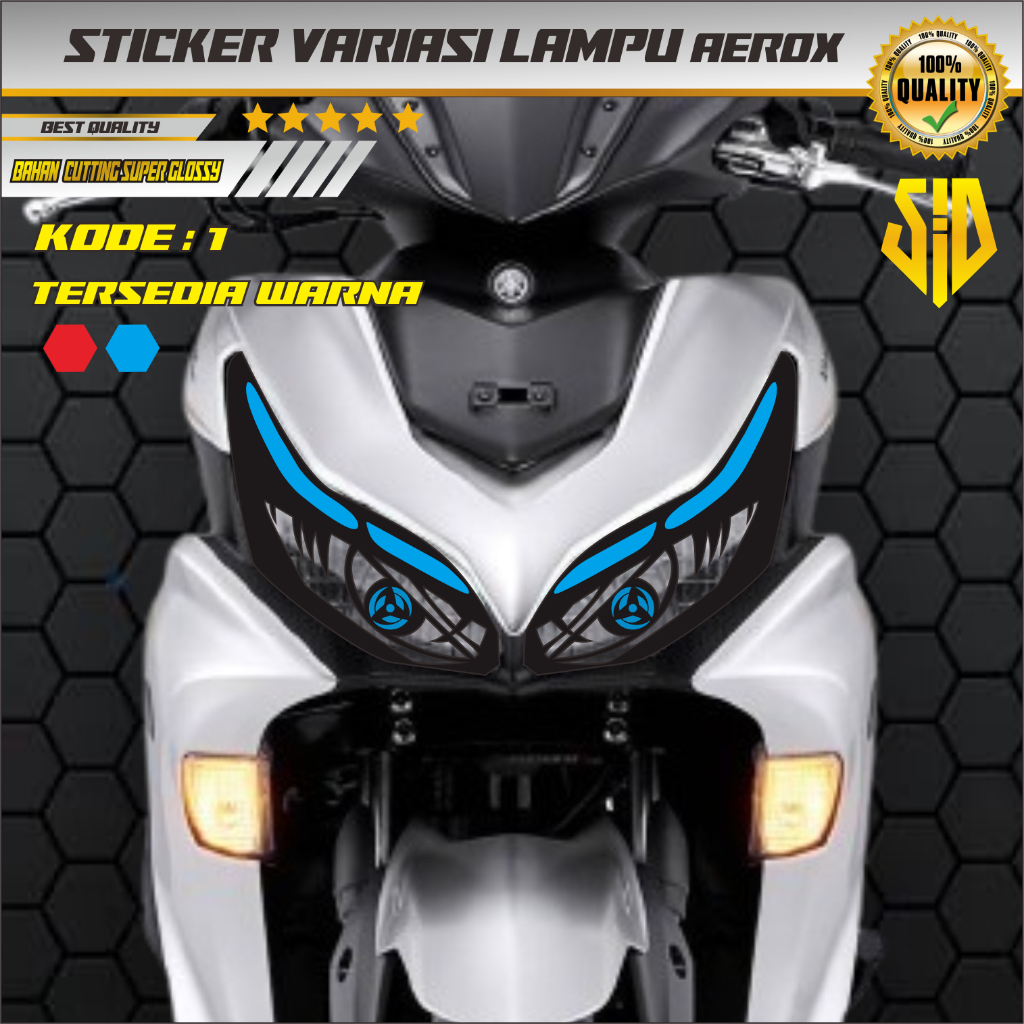 STICKER VARIASI LAMPU AEROX / STICKER LAMPU AEROX / STICKER STIKER VARIASI LAMPU DEPAN AEROX / STIKE