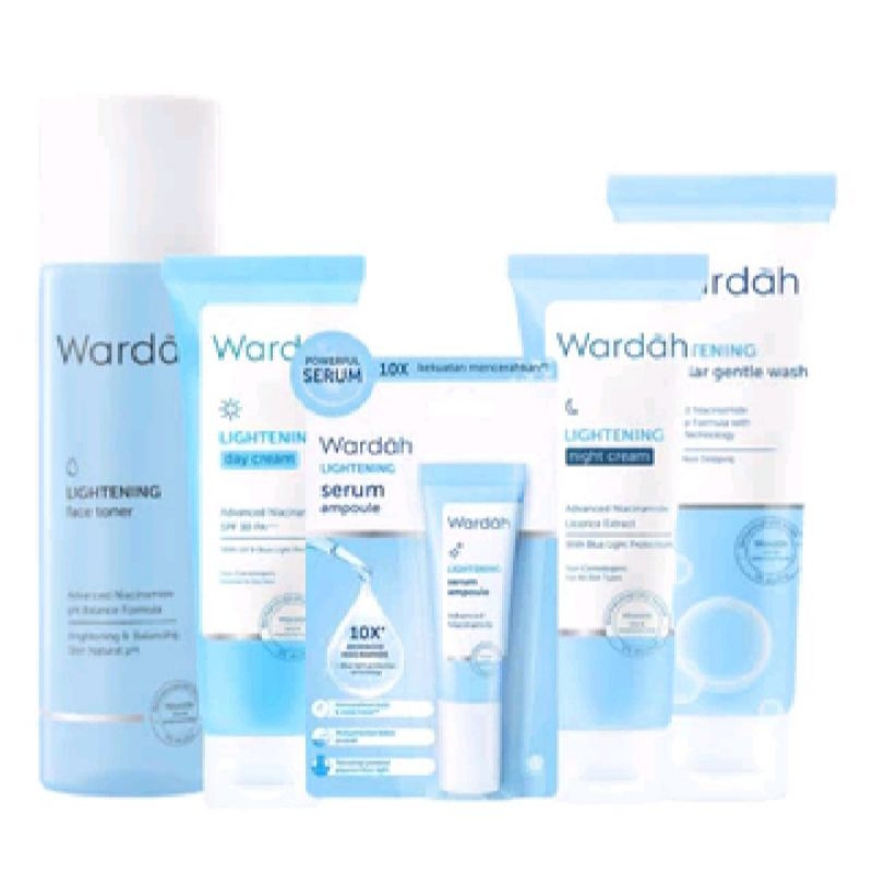 Paket skincare Wardah 1 set Lighthening