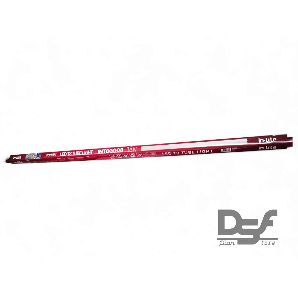 Lampu TL LED Tube T8 18w InLite INT8008 / Lampu TL LED 18 wat InLite
