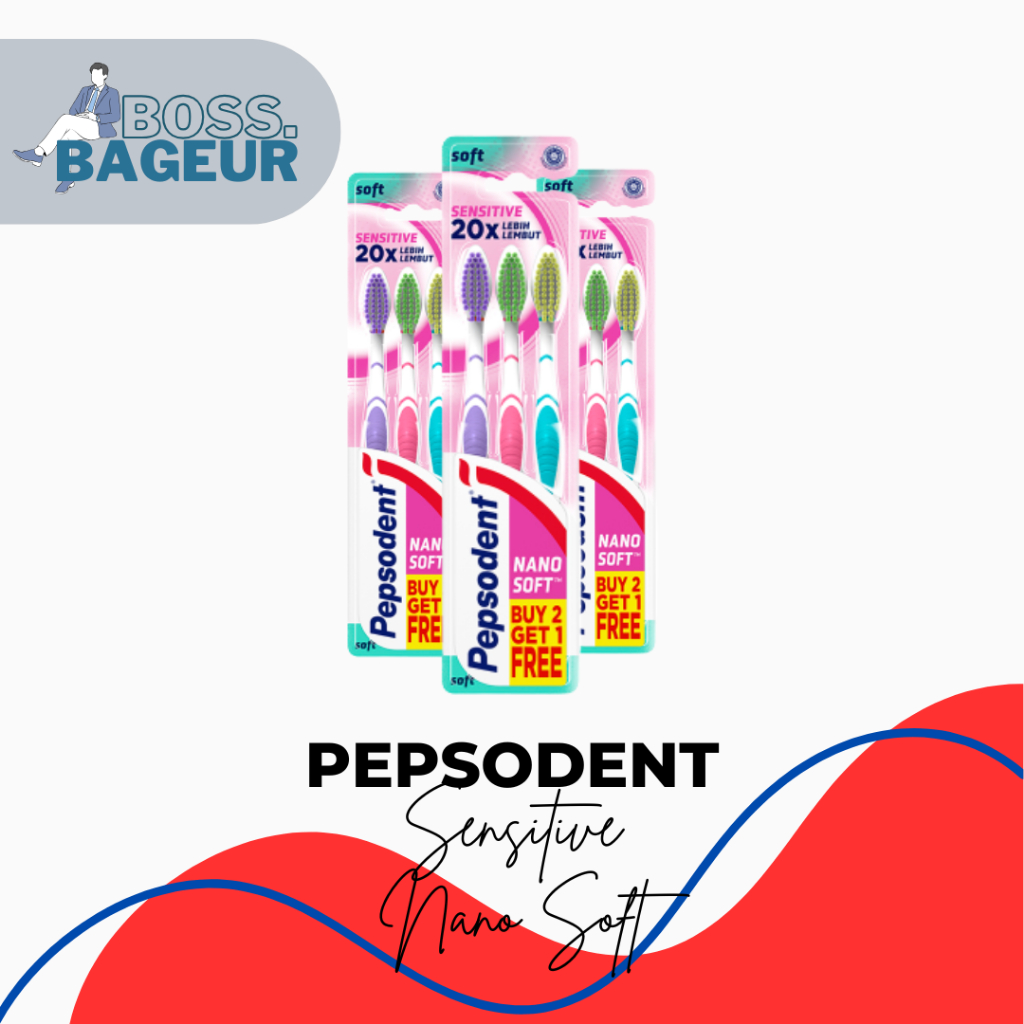Pepsodent Sikat Gigi Sensitive Nano Soft