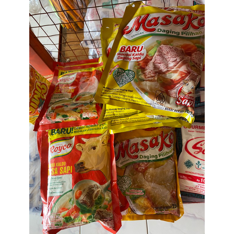 

masako ayam, masako sapi, rayko ayam dan rayko sapi