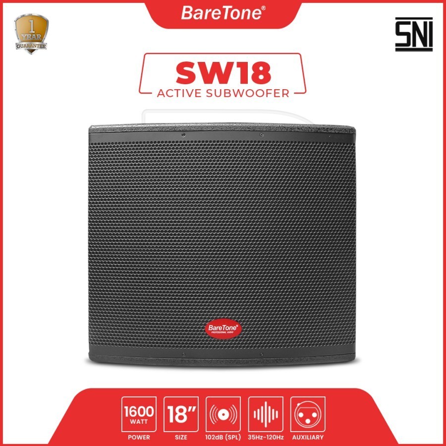 Speaker Subwoofer Aktif BareTone SW-18 Type 18 Inch