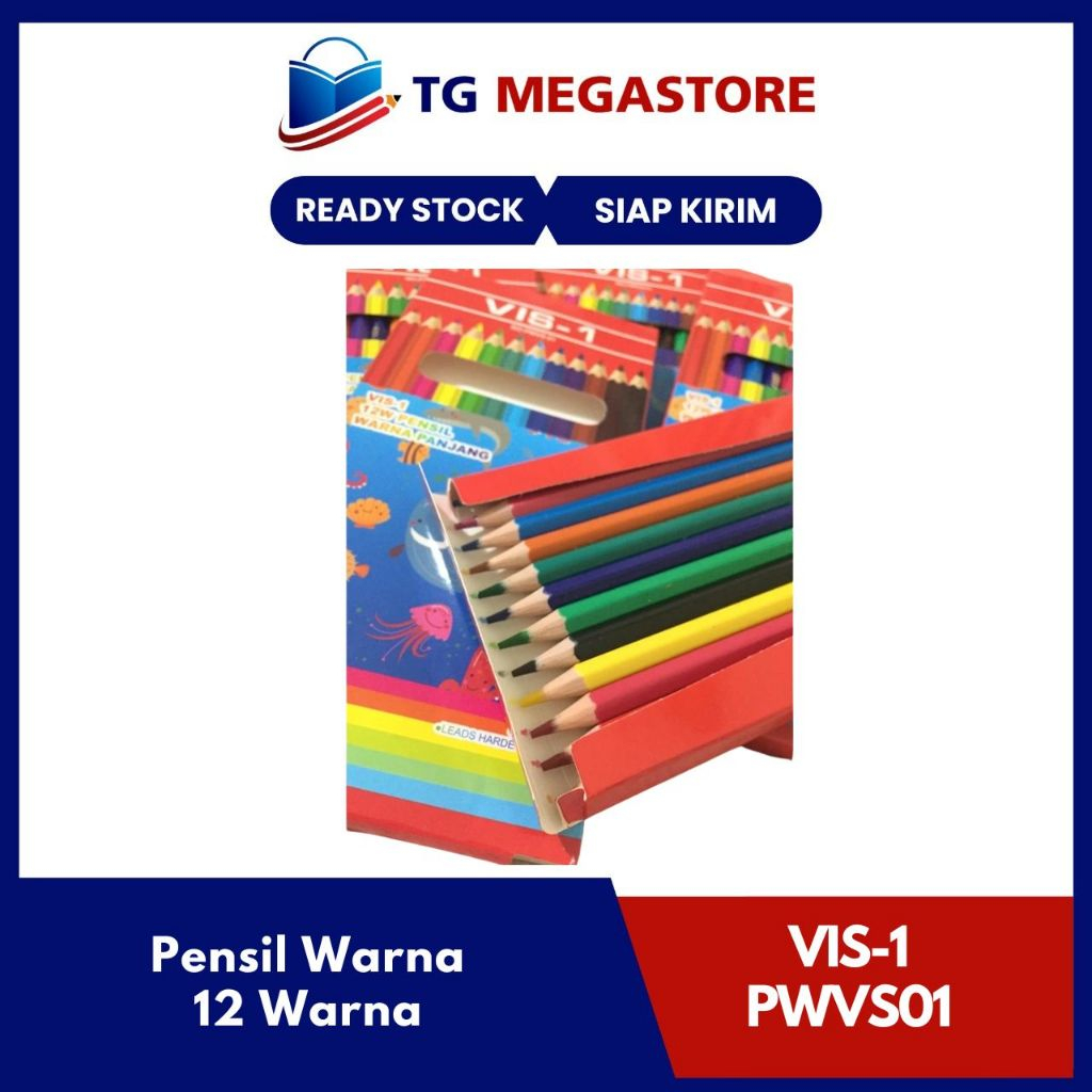 

Pensil Warna Panjang 12 Warna Vis-1 - PWVS01