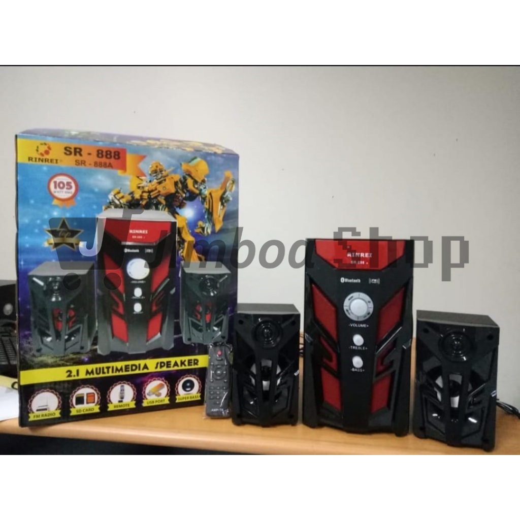 Speaker Bluetooth Multimedia Rin Rei SR-888 | Speaker Bass Bluetooth | Speaker Bluetooth Bass | Spea