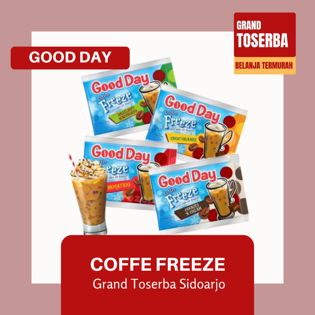 

GOOD DAY FREEZE 3IN1 / KOPI ISI 5 SACHET / KOPI KEMASAN PRAKTIS