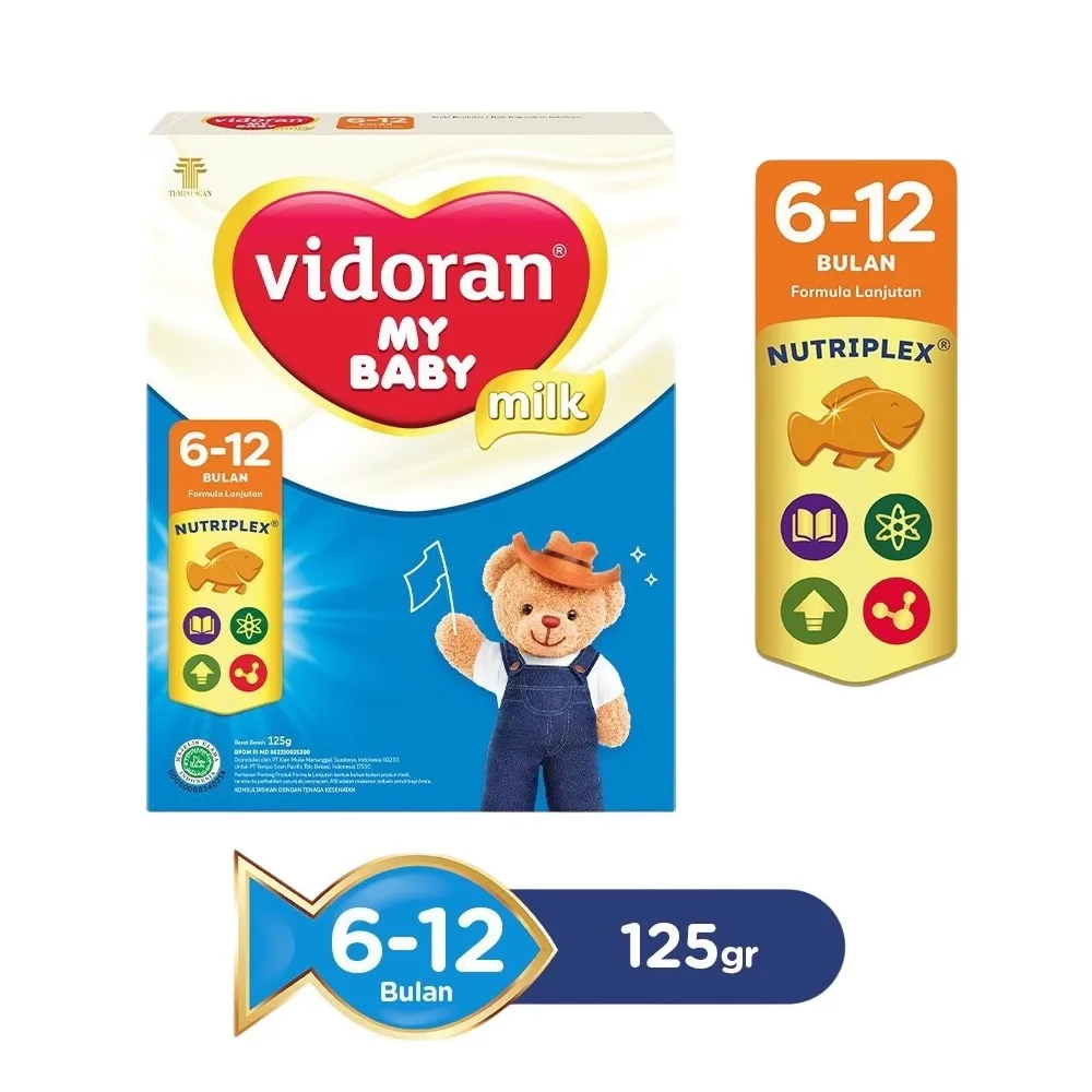 VIDORAN My Baby 6 - 12 Bulan 125g - Susu Pertumbuhan Bayi