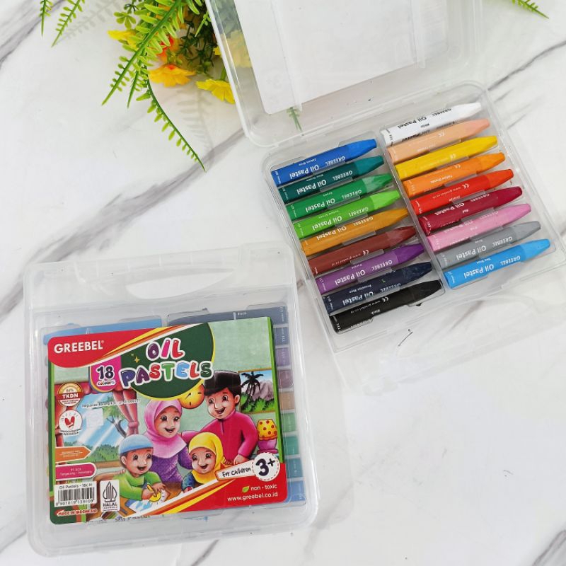 

Crayon/Oil Pastel Greebel 18 warna