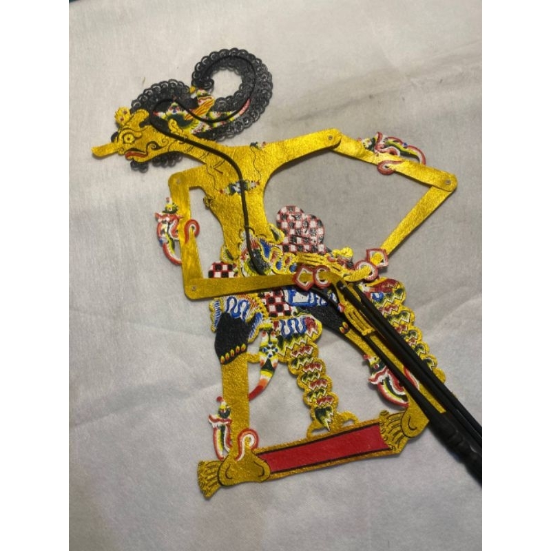 NAFLAHSTORE | Wayang Kulit ONTOSENO Emas Standar Dalang Gapit Bambu