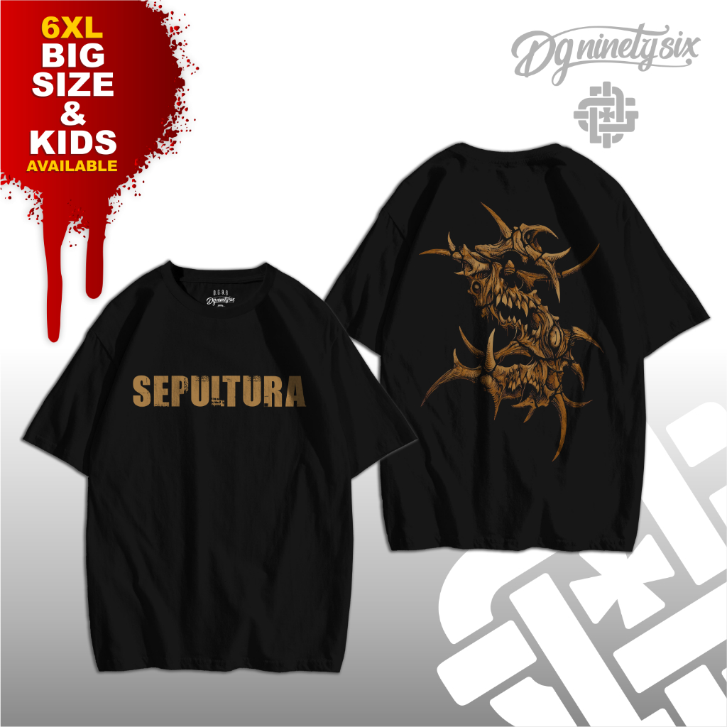 Kaos Band Sepultura 02 / kaos Sepultura / t shirt Sepultura / t shirt band vintage / t shirt band ov