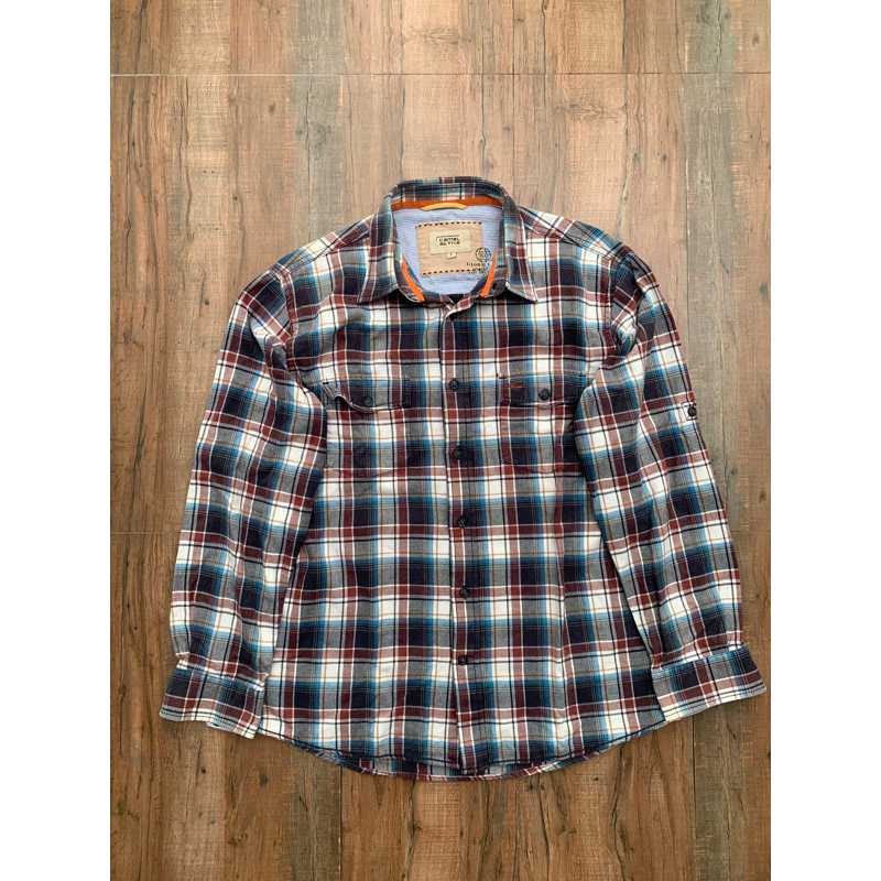 KEMEJA PANJANG FLANEL CAMEL ACTIVE