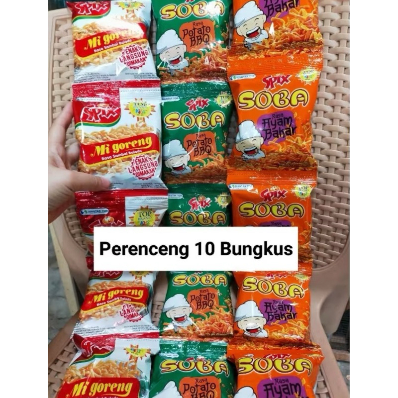 

Spix Soba Mie Kremes Aneka Rasa ( 1 Renceng isi 10 Pcs)