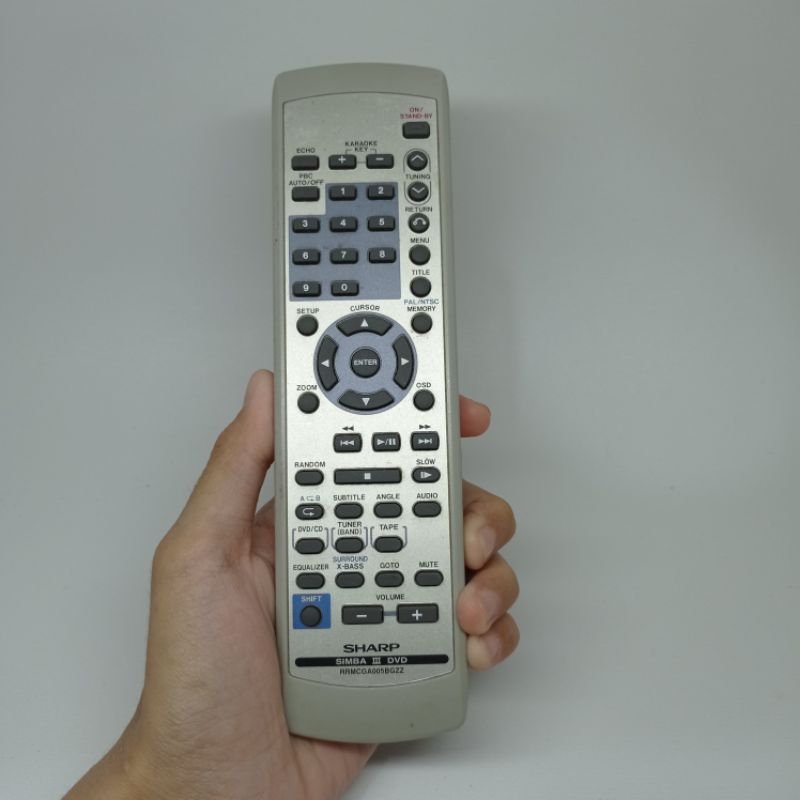 REMOTE DVD SIMBA ORIGINAL BERGARANSI SHARP RRMCGA005BGZZ