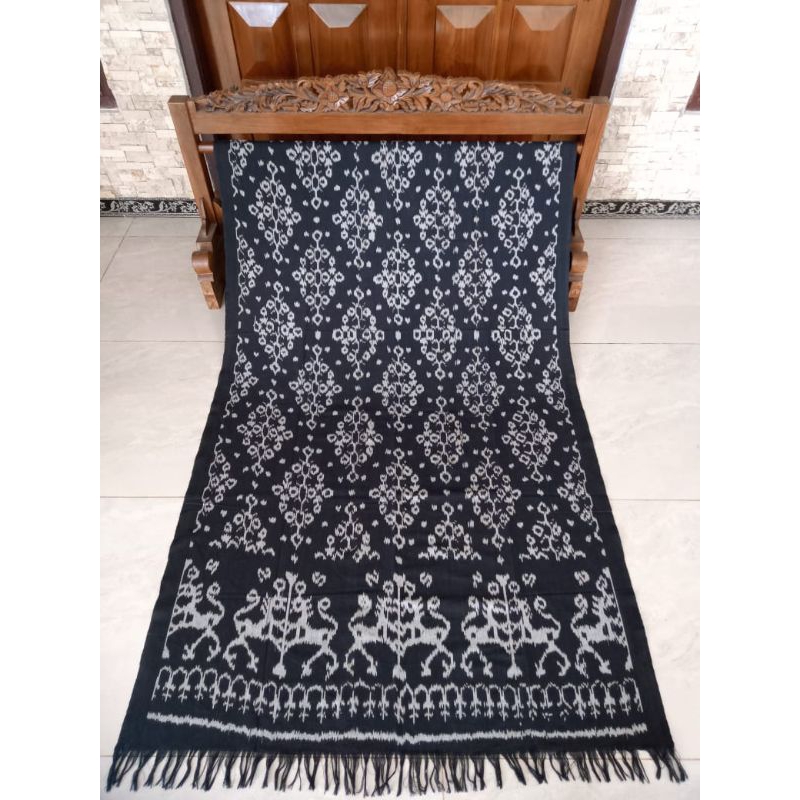 Tenun Ikat Blanket Tenun Monocrome Tenun Ikat Kain Tenun